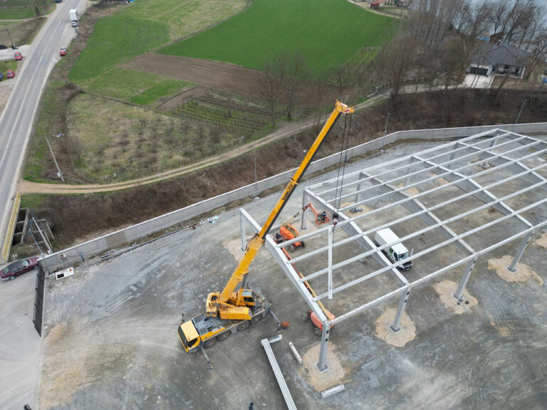 Izgradnja betonske hale - Transport Krstić, Ljubovija 7