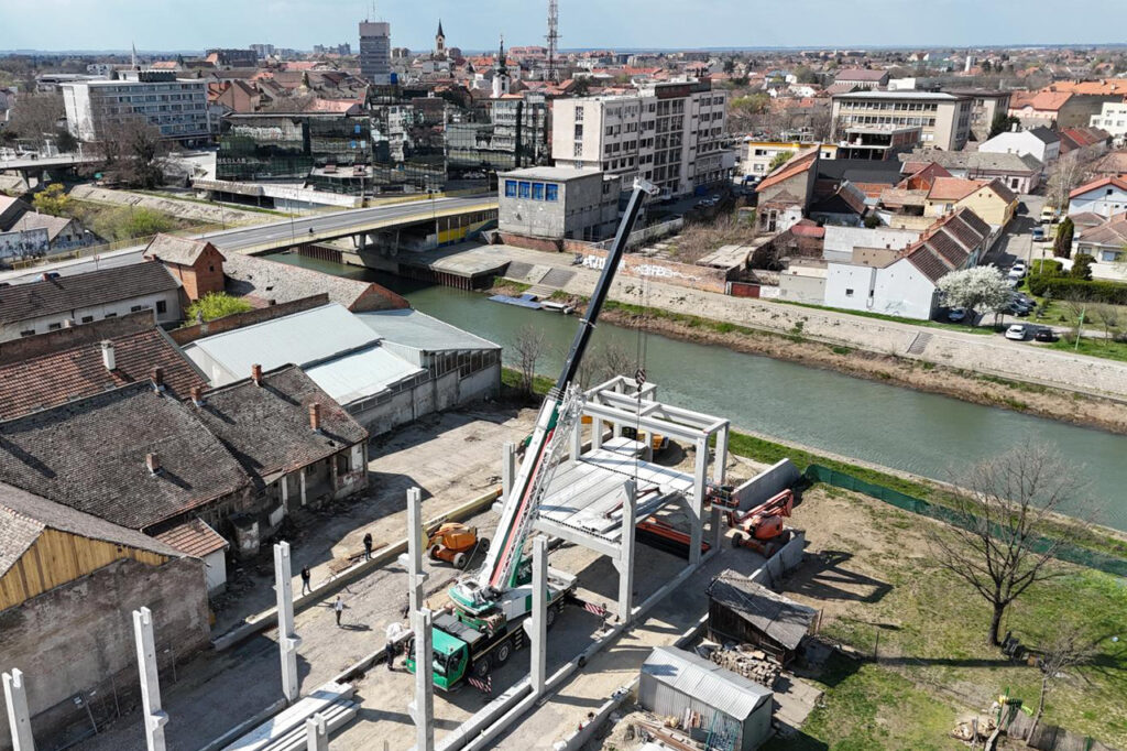 Izgradnja betonske hale - Kemoimpex, Zrenjanin 1